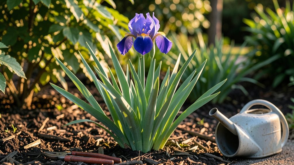 Blue Iris Plant Growing Guide: Dramatic Striped Blooms in Full Sun