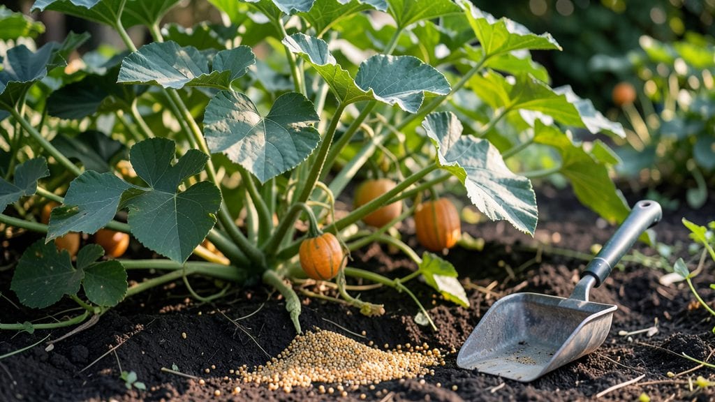 Fertilizing Pumpkin Plants: Nitrogen-Potassium Ratios for Vines and Fruit Growth