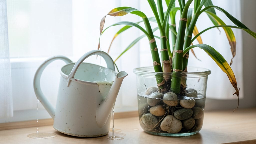 Overwatered Bamboo Plant: Revive Yellowing Stems in 3 Steps
