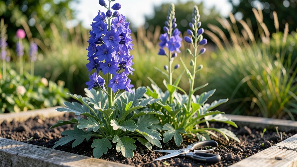 Pruning Delphinium Plants: Seasonal Trims for Towering Blooms