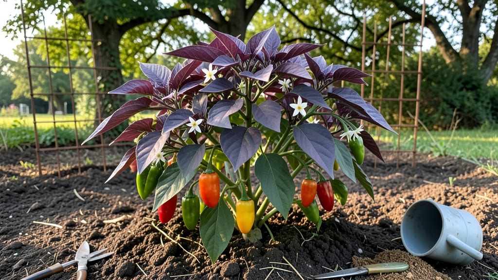 Purple Leaf Pepper Plant: Vibrant Edible Ornamental for Containers and Gardens