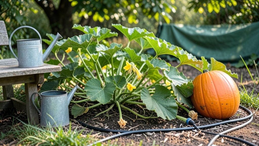 Watering Pumpkin Plants: The Right Frequency for Vines and Blooms